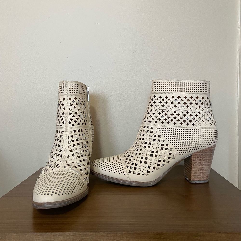 Cream Franco Sarto boots